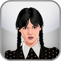 Wandinha Quiz - Encontre o EMOJI Diferente Wandinha Addams - Find