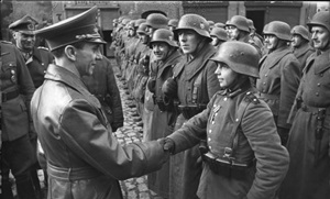 Goebbels greets soldiers