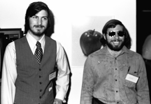 Steve Wozniak and Steve Jobs